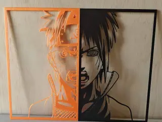 Naruto and Sasuke wallart