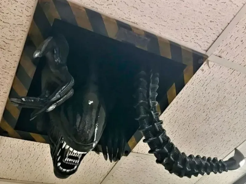 Ceiling Xenomorph alien (No Glue or Assembly)