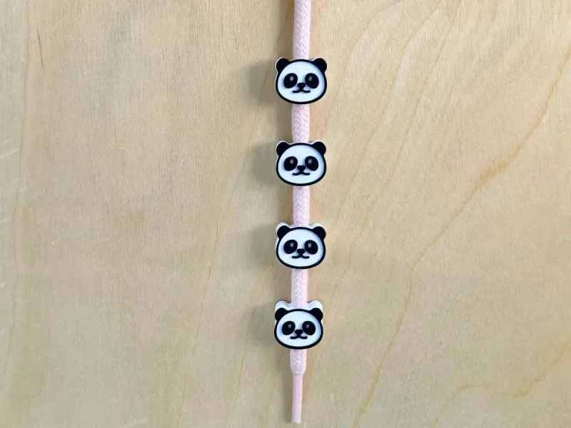 Mărgele drăguțe cu panda pentru șnurul hanoracului
