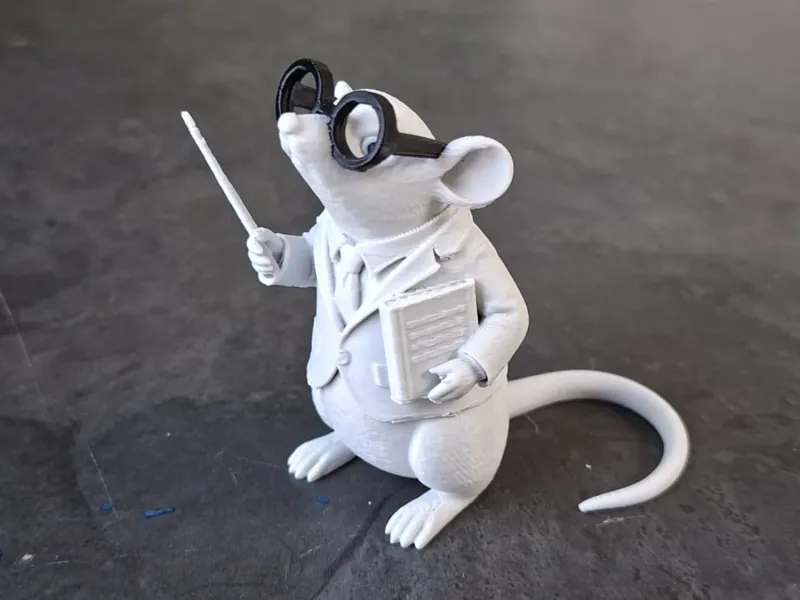 Professeur Souris – Petit Compagnon de Bureau Érudit