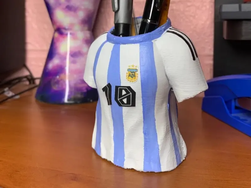 Maglia di Messi, portapenne