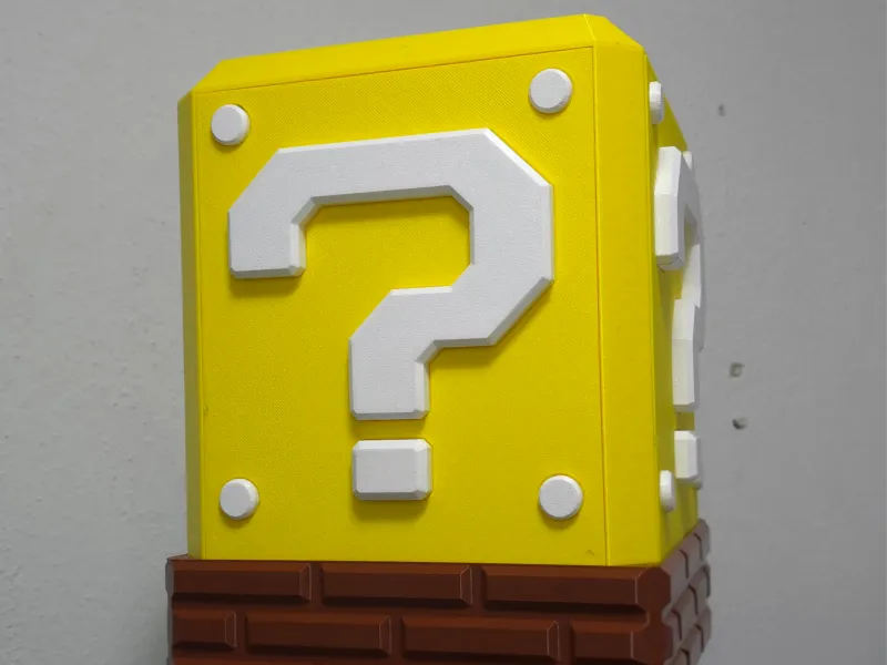 Lámpara Decorativa 3D de Mario Bros - Bloque de Interrogació