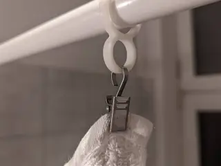 Towel hanger for IKEA curtain rod (BOTRAREN Clip)