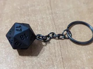 D20 keychain