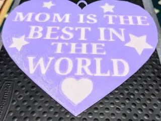 Love Mom Heart Decor