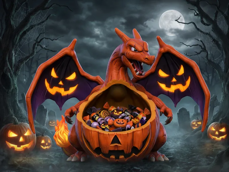 Halloween Pokémon Charizard Candy Bowl