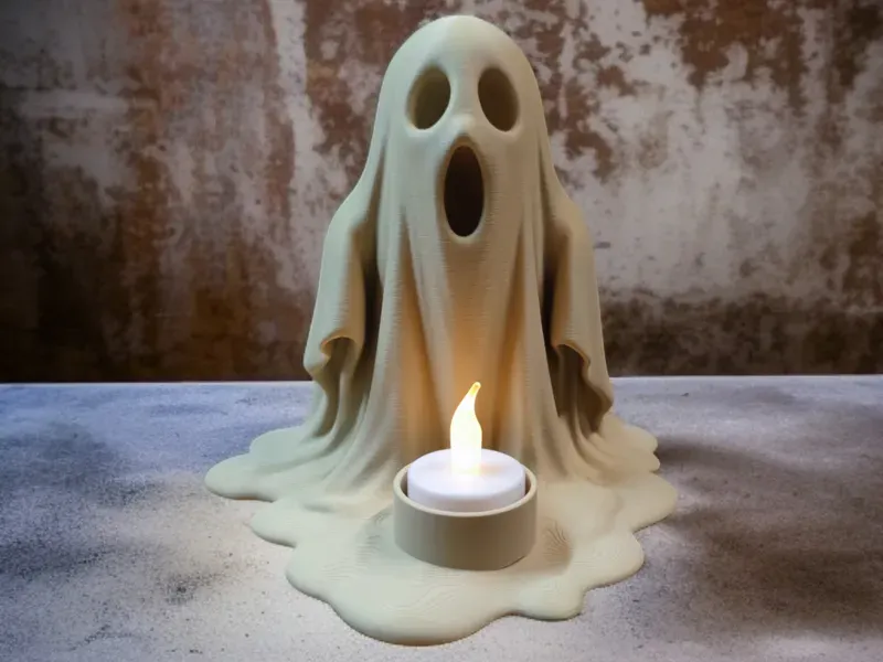 "Spectral Glow" LED Candle Holder