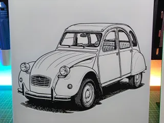 Citroën 2CV - Hueforge - 3 Colors
