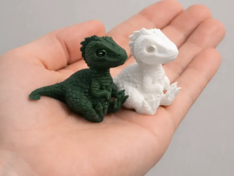 Mini Velociraptor – Statuetta carina di dinosauro