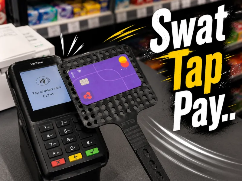 Swat Tap Pay – Funny Credit Card Holder Contactless Payment