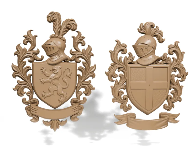 Heraldic shields