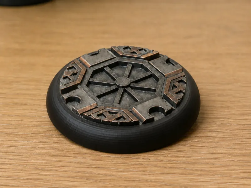 Sci-fi #2 lipped wargaming base (25 and 30mm)