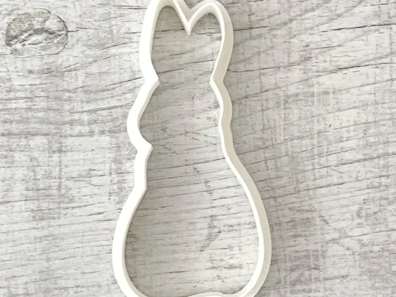 Stampino per biscotti a forma di coniglio, Coniglio seduto, Stampino per biscotti, Pasqua B
