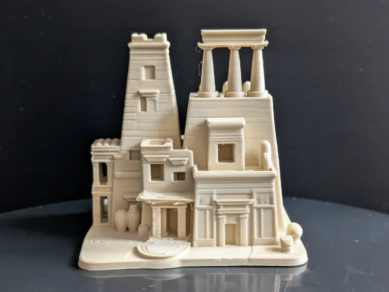 Ancient Egyptian Temple House Miniature 021