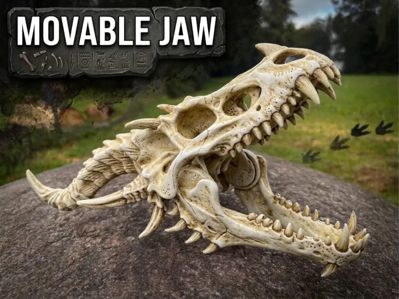 Dragon Skull - MOVABLE JAW