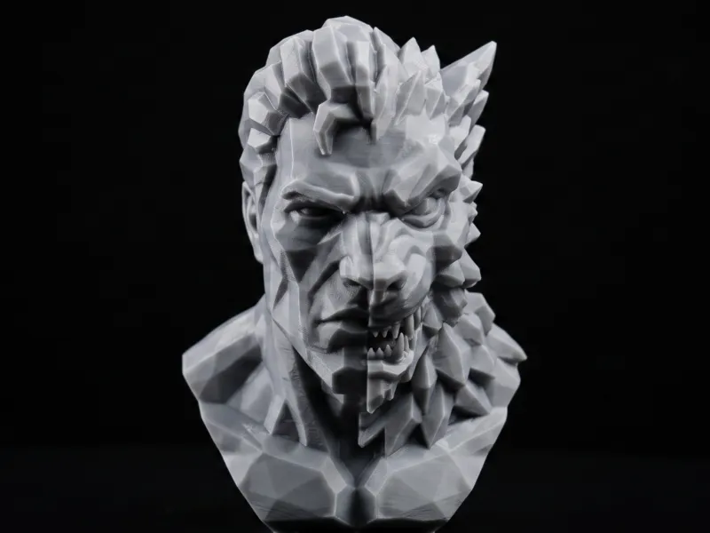 Werewolf Transformation Bust / Halloween Decor