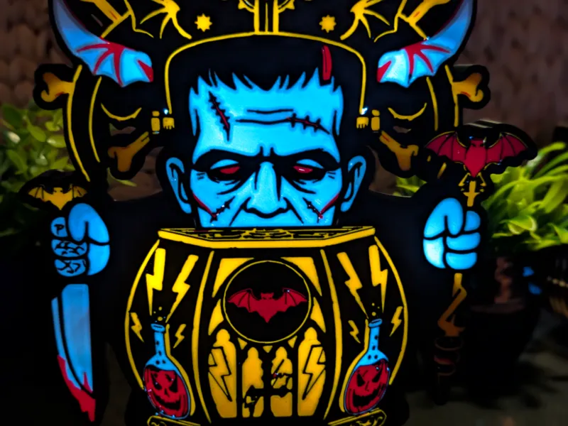 Reanimated Frankenstein Monster - Custom Shape Lightbox