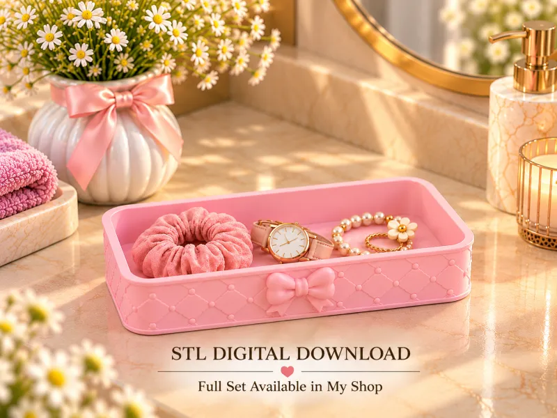 Decorative Organizer Tray – Jewelry & Catchall Storage