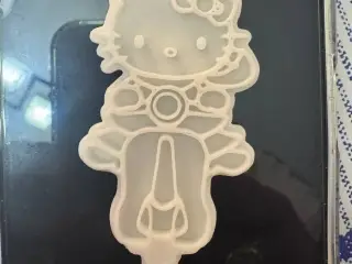 molde hello kitty en moto