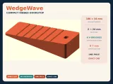 WedgeWave – Compact Ribbed Doorstop 100 × 34 mm-0