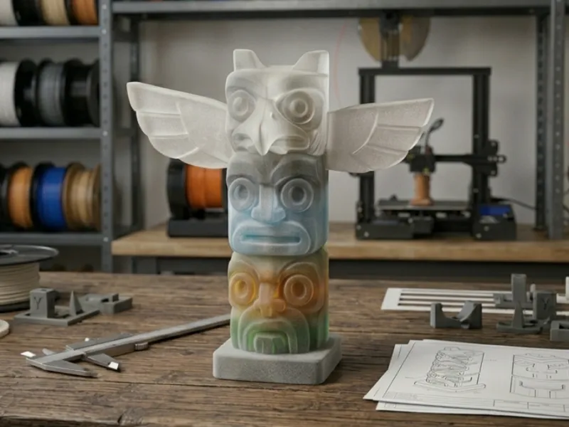 totem pole sculpture