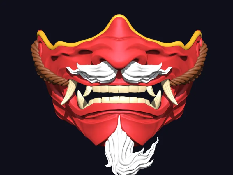 hannya mask - Half Face Mask