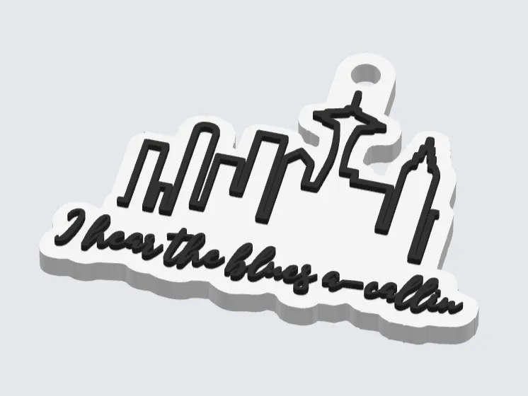 Frasier skyline keychain