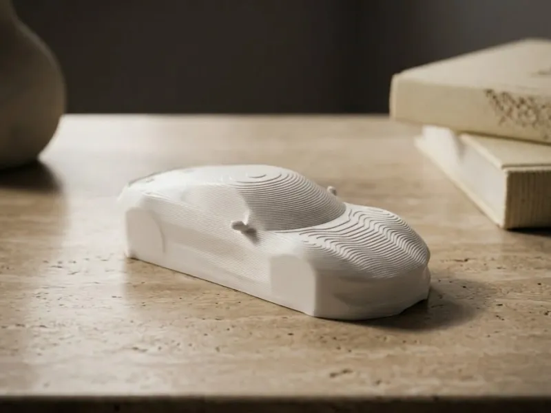 Carro Esportivo Topográfico – Escultura Automotiva Moderna
