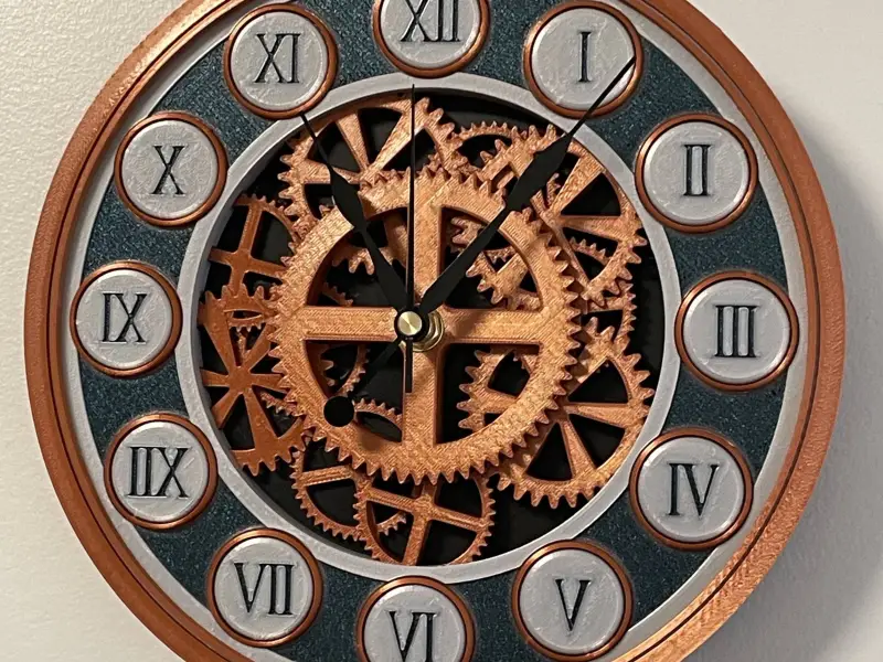 Steampunk Inspired Gear Clock Face