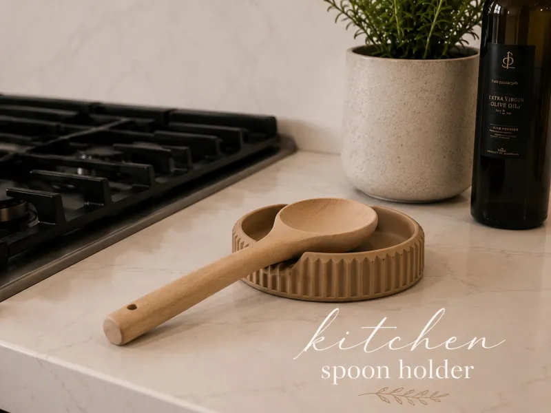 Japandi Spoon Rest - Round