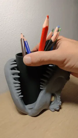 T-rex pencil holder