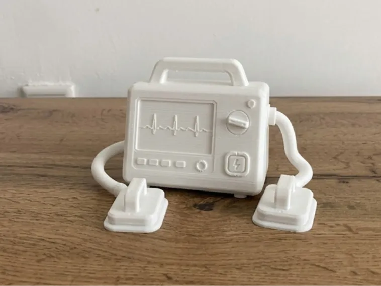 Portable Defibrillator - Medical Equipment Model
