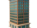 Modern Brick Office Tower-0