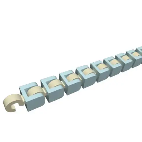Anello antistress a catena snodata in miniatura 5x4x4mm per prototipazione