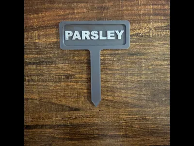 Parsley Garden Marker | 3D Print 3MF | No Supports