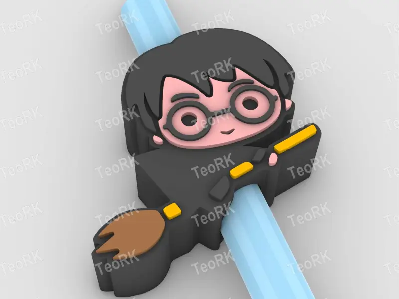 Straw Topper HARRY POTTER ON BROOM