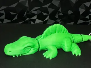 Lazy Spinosaurus Keychain | 23 Min Flexi Print
