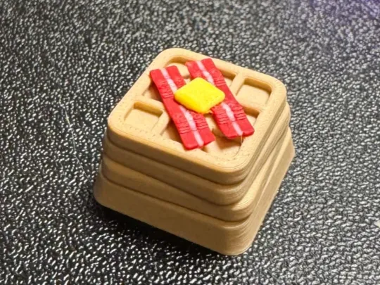 Bacon Waffle stack keycap for cherry mx