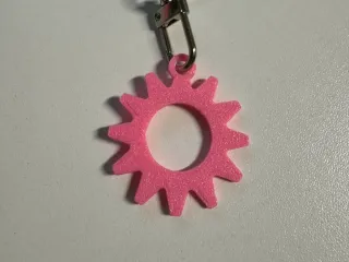 Sunburst Loop Keychain