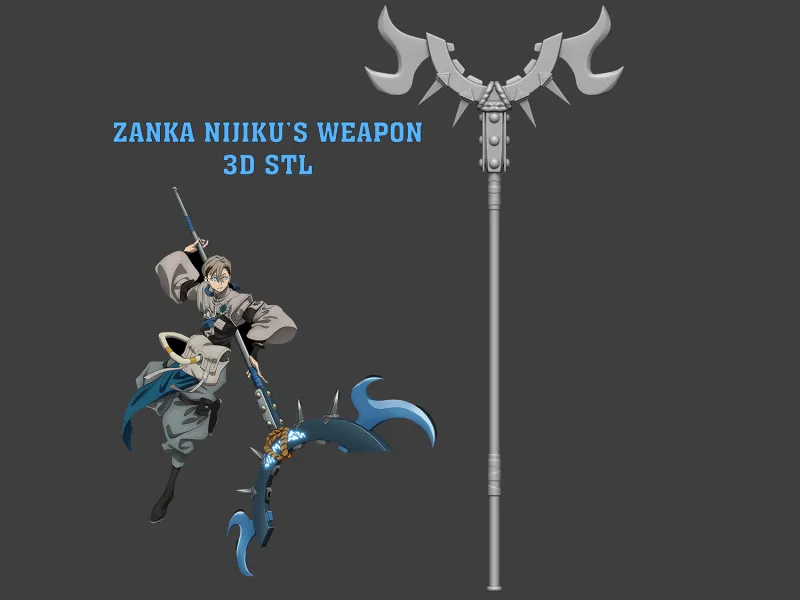 GACHIAKUTA Zanka Nijiku Cosplay Weapon
