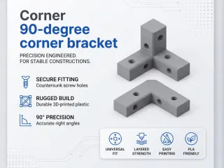 Corner 90-degree bracket