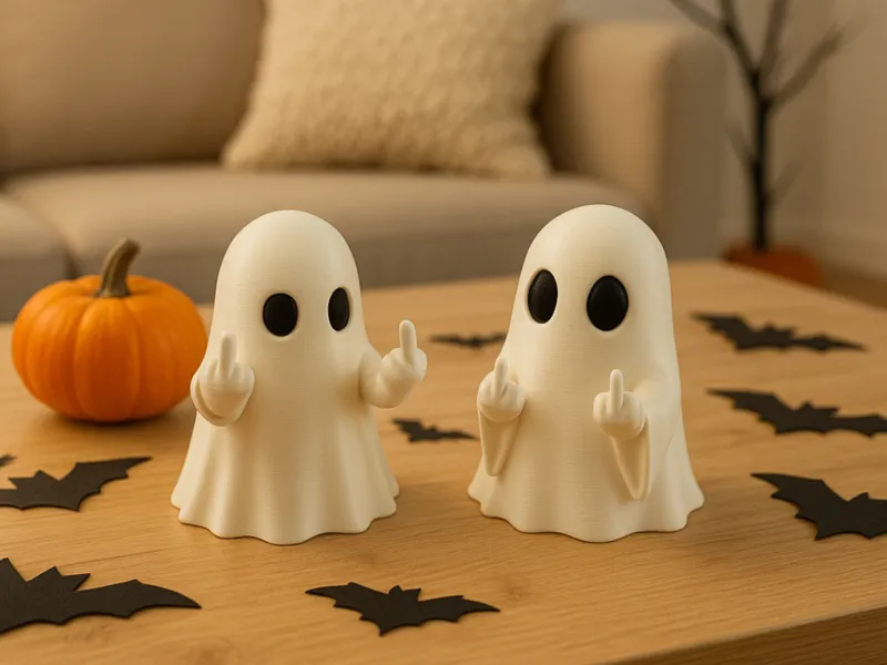 THE CHEEKY & RUDE GHOSTS (PAUL & TIM) / HALLOWEEN DECOR