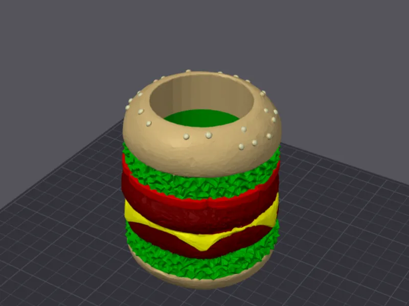 ハンバーガーペン立て