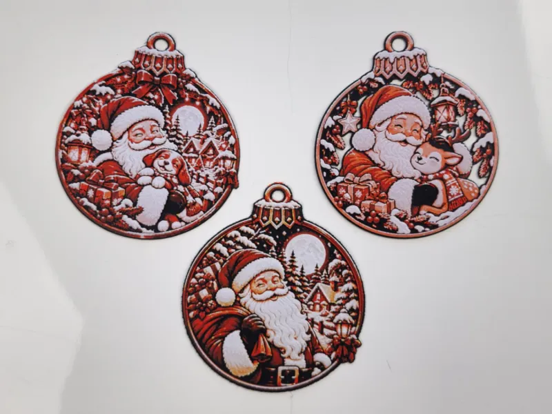 Santa Claus Christmas Tree Ornaments Set