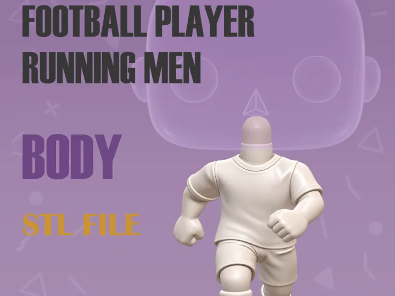 Football Player Running men Body