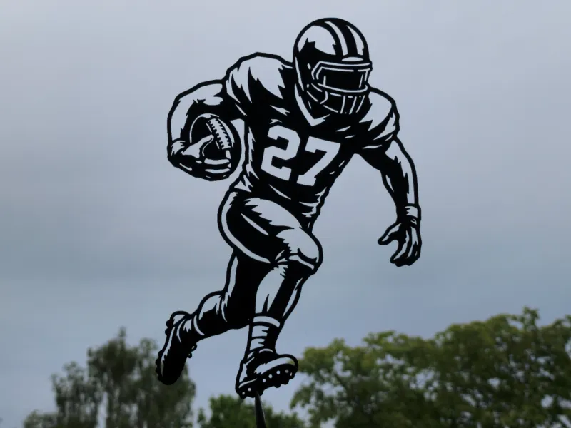 American Football Runner Wall Art