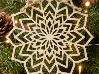 christmas mandala ornament