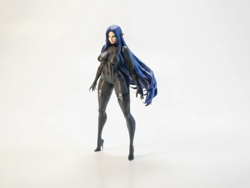 Elf In Bodysuit Female Fantasy Figurine 3D Printable