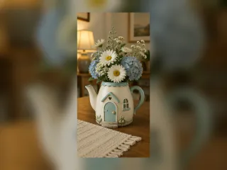 Wazon Slate Lotus Art Vase