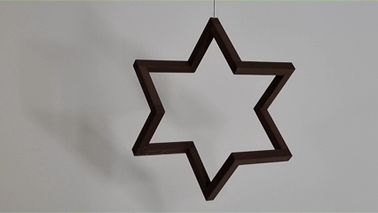 3D Morphing Star – Christmas Optical Illusion